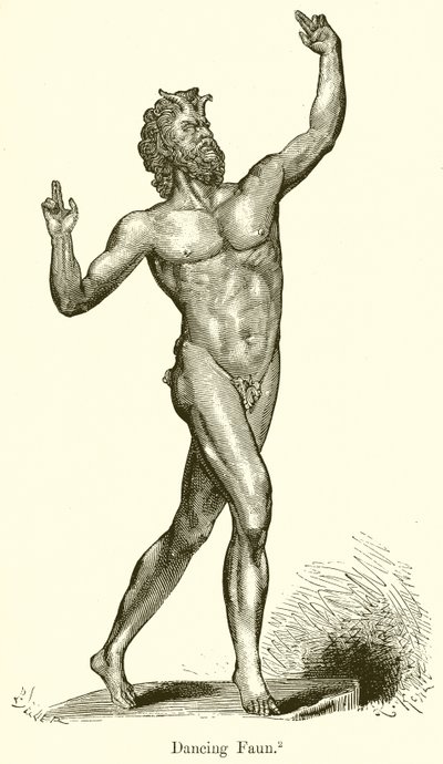 Tanzender Faun von English School