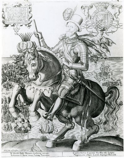 Reiterporträt von Charles Howard von English School