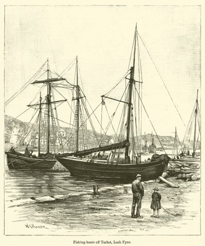 Fischerboote vor Tarbet, Loch Fyne von English School