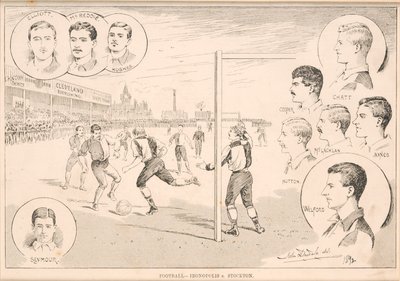 Fußball - Ironopolis gegen Stockton, 1892 von English School