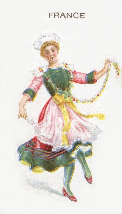 Frankreich, Zigarettenkarte, 1915 von English School