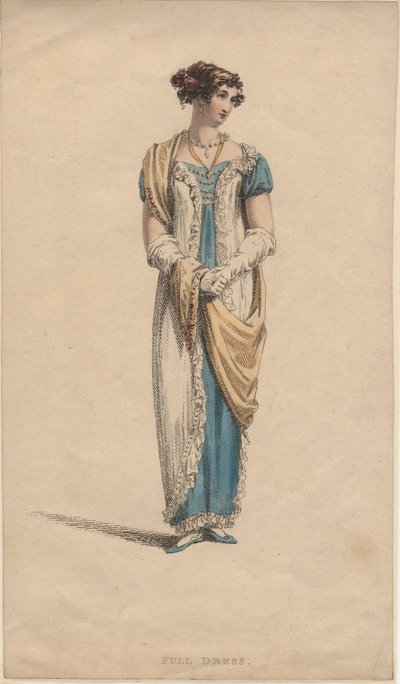 Vollkleid, 1817 von English School