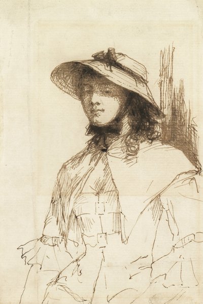 Mädchen mit Hut von English School
