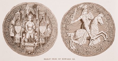 Großes Siegel von Edward III von English School