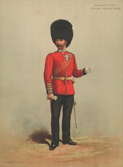 Grenadier Guards, Offizier, Paradeuniform von English School