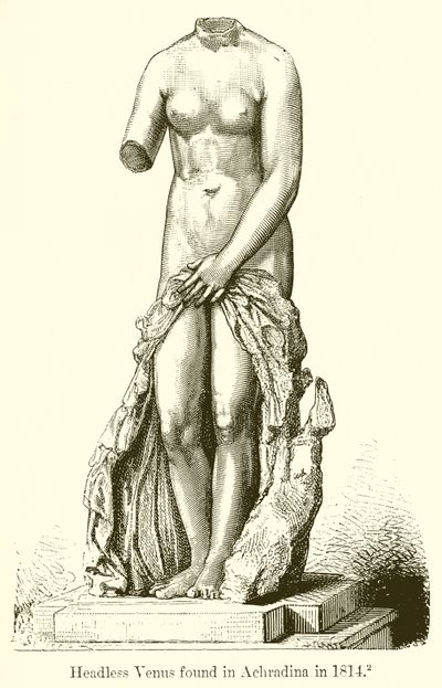 Kopfloser Venus, gefunden in Achradina 1814 von English School