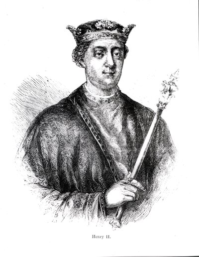 Heinrich II. (1133-89) (Stich) von English School