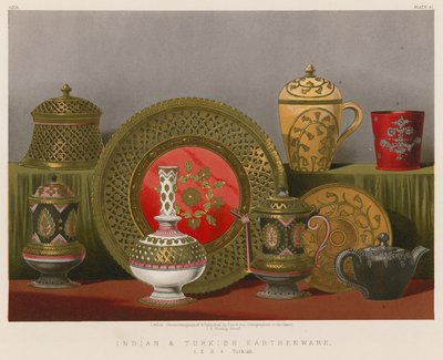 Indische und türkische Irdenware von English School