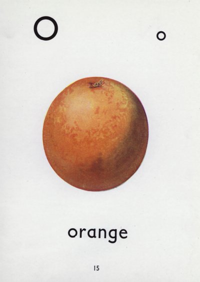 Buchstabe O, Orange von English School