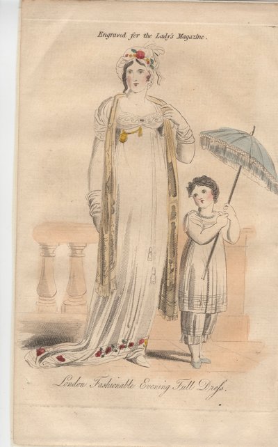 Londoner modisches Abend-Vollkleid von English School