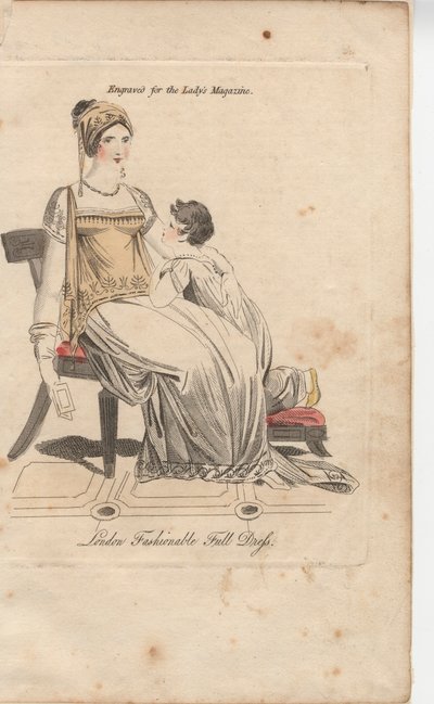 Londoner modisches Vollkleid von English School