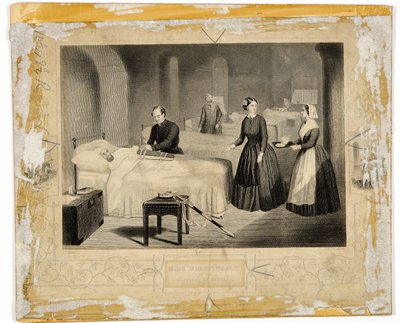 Miss Nightingale im Krankenhaus in Scutari von English School