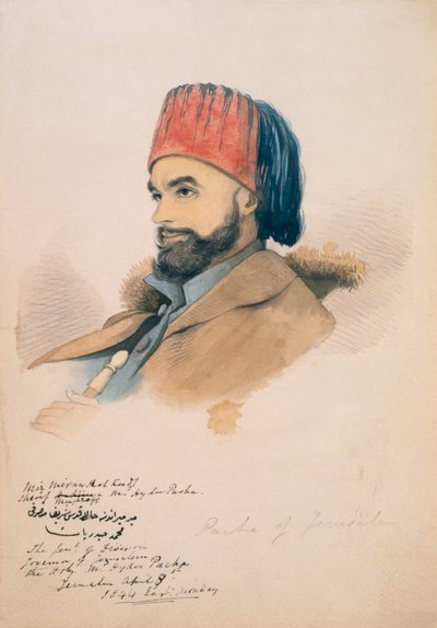 Mohammed Hayder, Pascha von Jerusalem, 1844 von English School