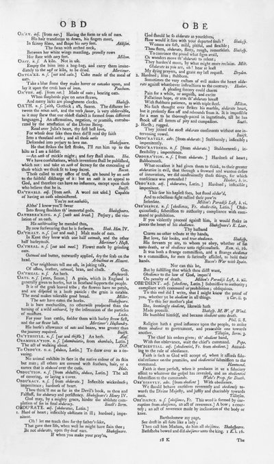 Seite aus einem Wörterbuch von English School