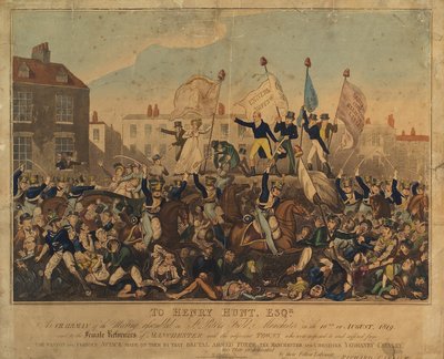 Peterloo-Massaker, 1819 von English School