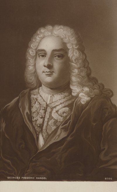 Porträt von Georg Friedrich Händel von English School