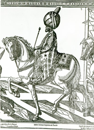 Porträt von Suleiman dem Prächtigen von English School