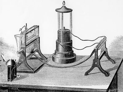 Soemmerings perfektionierter Telegraph, 1883 von English School