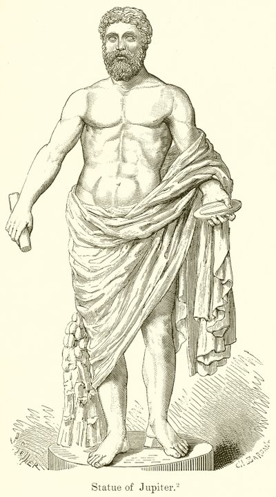 Statue von Jupiter von English School