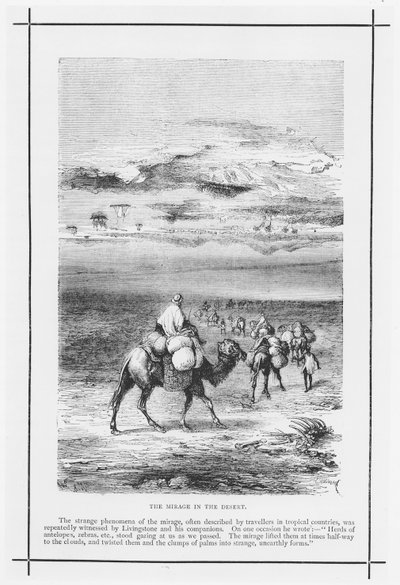 Die Fata Morgana in der Wüste von English School