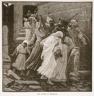 Die Flucht des Zedekia von English School