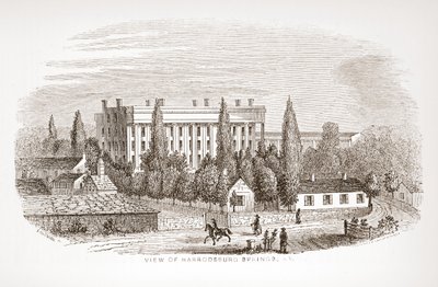 Ansicht der Harrodsburg Springs, KY von English School