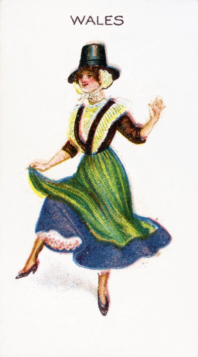 Wales, Zigarettenkarte, 1915 von English School