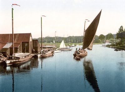 Wherry verlässt Wroxham von English School