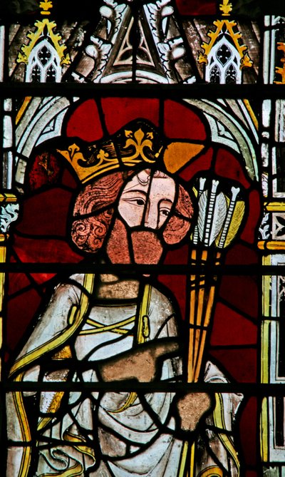 Fenster Ew, St. Edmund darstellend von English School