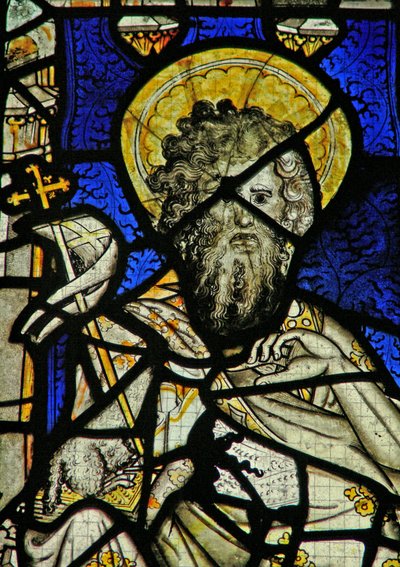 Fenster Ew, Darstellung von Johannes dem Täufer von English School