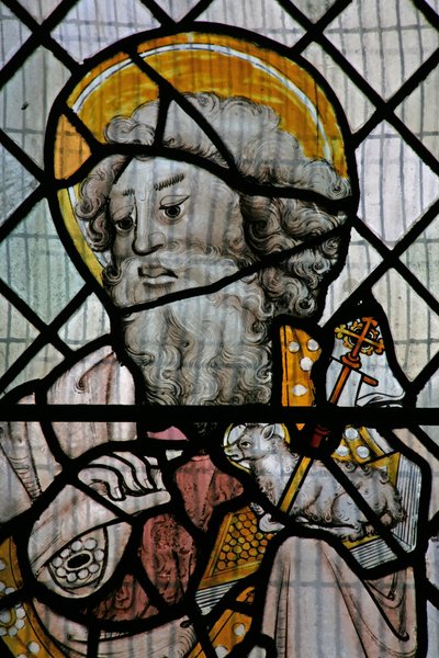 Fenster W, Darstellung des Heiligen Johannes des Täufers von English School
