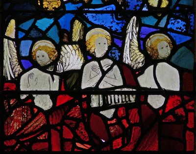 Fenster S3 mit der Engelshierarchie: Seraphim von English School