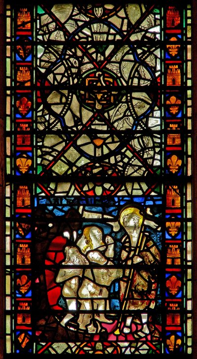 Fenster w58, Darstellung der Höllenfahrt Christi von English School