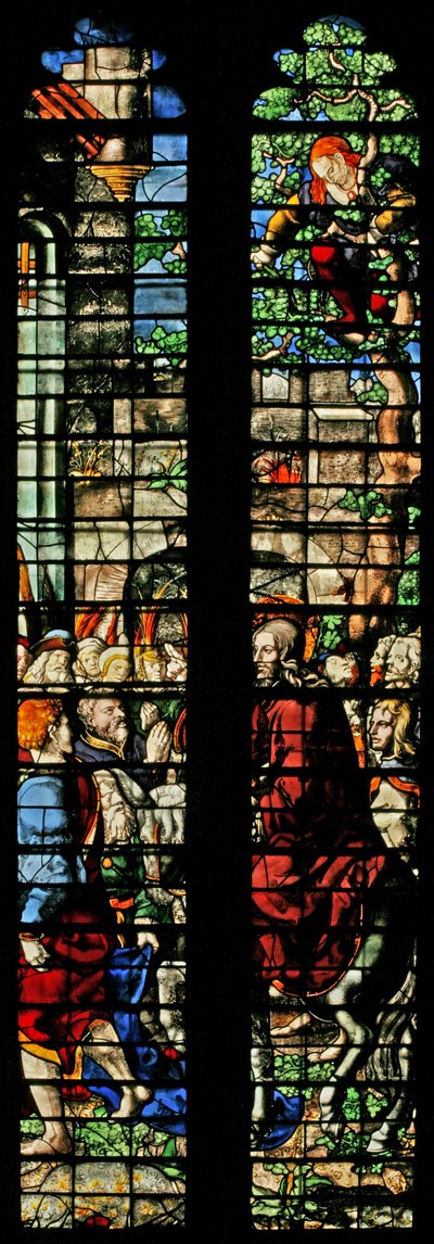 Fenster w8, Einzug in Jerusalem von English School