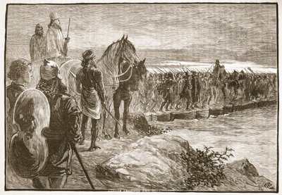 Xerxes überquert den Hellespont von English School