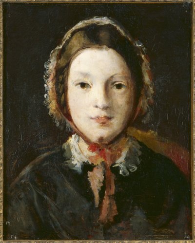 Junge Frau mit Haube von English School