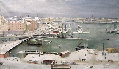 Stockholm im Schnee von Eric Hallström