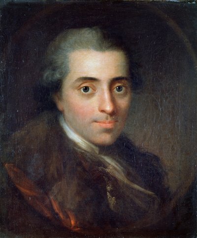 Porträt von Johannes Ewald, dänischer Dichter von Erik Pauelsen