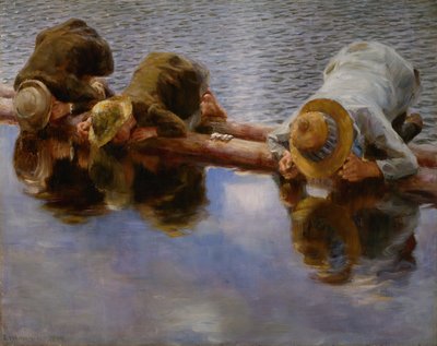 Auf das Wasser schauen von Erik Theodor Werenskiold