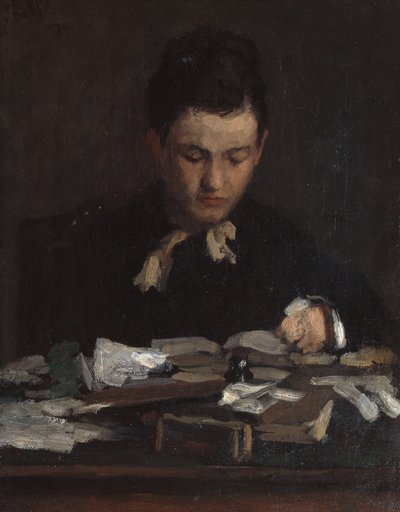 Lesendes junges Mädchen von Erik Theodor Werenskiold
