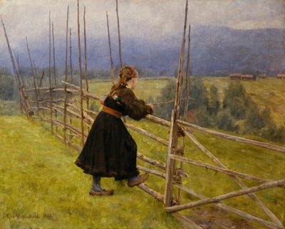 Telemark-Mädchen von Erik Theodor Werenskiold