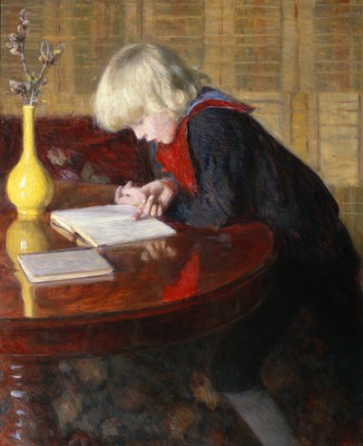 Werner liest von Erik Theodor Werenskiold