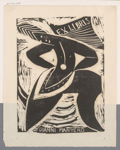 Ex Libris von Gianni Mantero von Erna Levy Friedländer