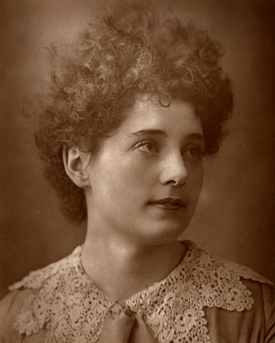 Blanche Horlock, britische Schauspielerin, 1887 von Ernest Barraud