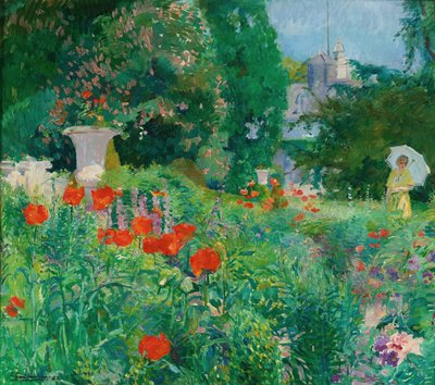 Elegant in einem Mohnfeld von Ernest Godfrinon