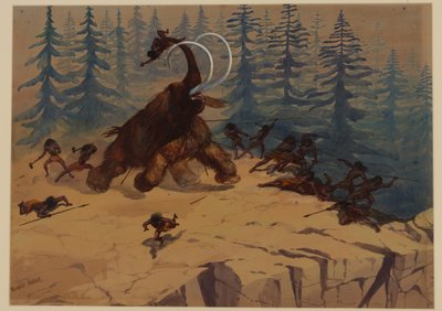 Wollmammut, 1871 von Ernest Henry Griset