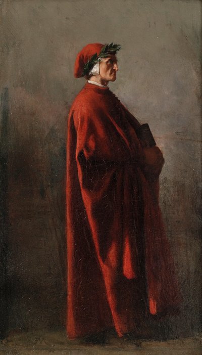 Dante Alighieri 1265-1321 von Jean Louis Ernest Meissonier