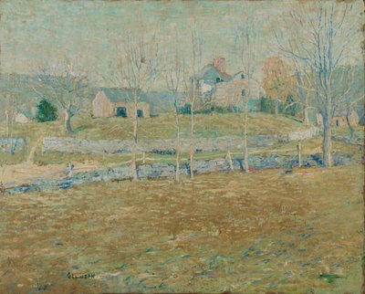 Ein Verlassenes Bauernhaus von Ernest Lawson