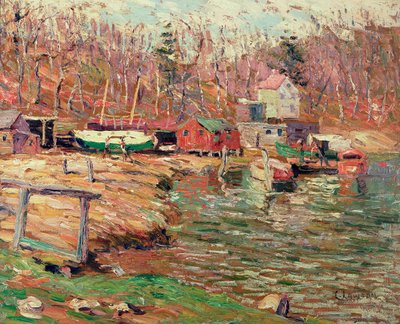 Harlem River Szene von Ernest Lawson