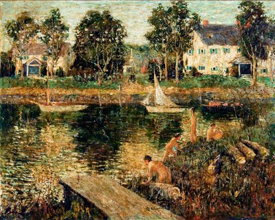 Schwimmloch von Ernest Lawson
